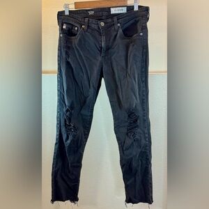 Adriano Goldschmied Distressed Black Jeans